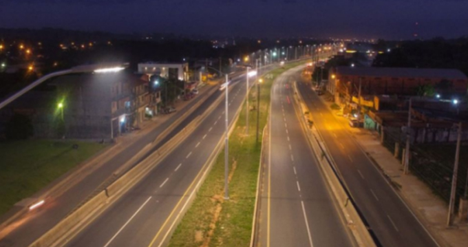 巴拉圭Ruta 3号路路灯工程项目